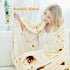 CASOFU Burritos Blanket, Double Sided Giant Flour Tortilla Throw Blanket, Novelty Tortilla Blanket for Your Family, 285 GSM Soft and Comfortable Flannel Taco Blanket for Adults. (Beige, 71 inches)
