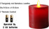 Kitch Aroma D 3.15" H 3.15" Set of 3 Red Flameless Candles Flickering Candles Burgundy Red Color Decorative Battery Flameless Candle Classic Real Wax Pillar with Dancing LED Flame with Remote Control