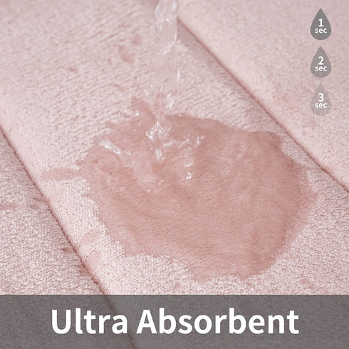 ROSMARUS Memory Foam Bath Rug Non Slip Absorbent Bathroom Rugs with PVC Backing Ultra Soft Bath Room Floor Mat Kitchen Runner Restroom Living Room Carpet,20?X 32?,Pink