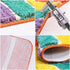 ZaH Rainbow Semi-Circle Mat for Front Door Bath Home Decorative Carpet Soft Area Rug for Bedroom Living Room Kids Playroom