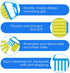 4 Pieces Window Venetian Blind Cleaner Tools 2 Pieces Window Blind Duster Brush and 2 Pieces 7 Finger Duster Brush for Window Air Conditioner Duster Dirt Cleaner (Green, Blue)