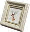 3.5x3.5 Picture Frame White (Cream Color) Square Photo Frame Desktop Display Mount on the wall. The front opening size 2.9x2.9. Plexiglass Panel (not Glass), Plastic Packaging (not Carton Packaging).
