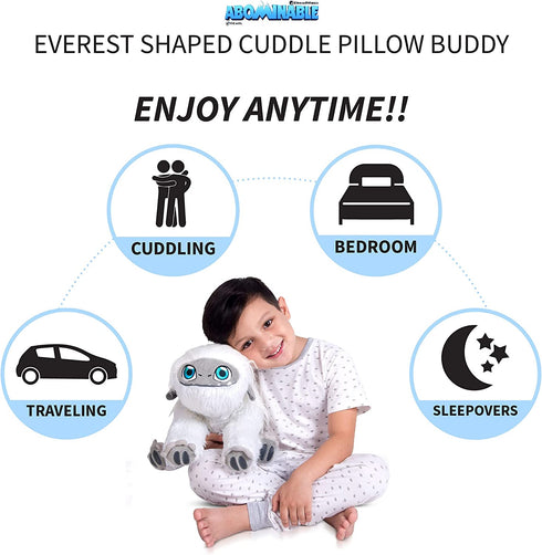 Franco - PC0798 Kids Bedding Soft Plush Cuddle Pillow Buddy, One Size, Abominable Yeti