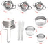 Dumpling Maker Stainless Steel Dumpling Mold Dumpling Mould Set, for ravioli maker Empanadas Pastry Pie DIY Handmade 9 Pieces Sets Kitchenware