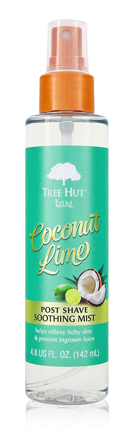 Tree Hut Bare Coconut Lime Post Shave Mist, 4.8 fl oz, After Shave Spray, Soothe & Smooth Against Razor Bumps & Ingrown Hairs, For All Skin Types