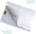 Creative Scents Cotton Velour Fingertip Towel, 4 Piece Set, 11 by 18-Inch, White