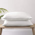 Brielle Home Tencel Lyocell Sateen Pillowcase Set 300 Thread Count Easy Care Luxury Feel Pillow Case Set, White, Standard