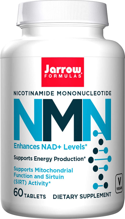 Jarrow Formulas Nicotinamide Mononucleotide (NMN) - 60 Tablets - Supports Energy Production - Vegan, Gluten Free - 60 Servings
