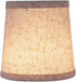 Aspen Creative 32832-2 Small Hardback Empire Shape Chandelier Clip-On Lamp Shade Set (2 Pack), Transitional Design in Flaxen, 5" bottom width (4" x 5" x 5")