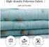 Beach Curtains Shower Decor, Nautical Seashells Starfish on Teal Wooden Board Ocean Bathroom Shower Curtain Liner, Turquoise Fabric Bathroom Accessories Set with Hooks, 72 x 72