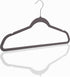 Brookstone BKH2125 Velvet Hangers, Non-Slip, 360° Swivel Hook, Lightweight & Slim, Strong & Durable, Space Saving Design, Heavy Duty, Won™t Stain Fabric, Noise Gray / 21 Pack