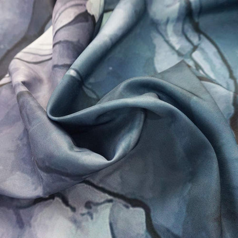 YoKii Extra Long Fabric Shower Curtain, 78-Inch Abstract Pastel Blush and Blue Ombre Ink Art Painting Bathroom Shower Curtain Sets, Heavy Weighted Bath Curtains Bathroom Art Decor (72 x 78, Blush)