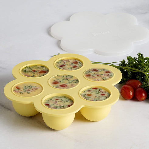 Poached Egg Maker, 3pc Set (Trays, Lid, Handle)