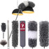 JIAHZ Microfiber Duster,7 PCS Feather Duster Cleaning Kit with 100 inches Extension Pole,Reusable Bendable Cobweb Dusters for Cleaning Ceiling Fan,Car,Computer,Blinds,Furniture