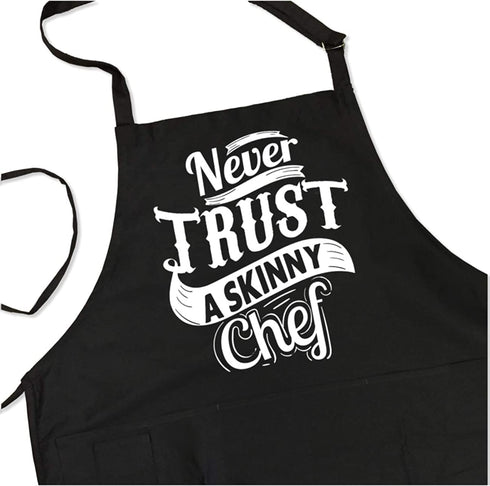 ApronMen, Skinny Chef BBQ Grill Adjustable Apron for Men, One Size