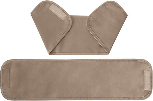 Amazon Basics Room Darkening Blackout Window Curtains with Tie Backs Set - 42 x 84-Inch, Taupe, 2 Panels