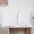 PHF 100% Cotton Jacquard Euro Sham, 26" x 26", Set of 2, Home Decorative Euro Throw Pillow Covers for Couch Sofa Bed, No Filling, White
