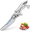 WAK Kitchen Scissors All Purpose Heavy Duty Sharp Kitchen Shears, Professional Poultry Shears, Spring Loaded Premium Metal Utility Shears, for Cutting Chicken, Bone, Fish, Meat, Chopping Vegetables