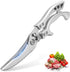 WAK Kitchen Scissors All Purpose Heavy Duty Sharp Kitchen Shears, Professional Poultry Shears, Spring Loaded Premium Metal Utility Shears, for Cutting Chicken, Bone, Fish, Meat, Chopping Vegetables