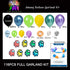 Among Birthday Party Balloon Garland Arch Kit, Black Space Gamer Balloons with Crewman Signs for Kids Birthday Baby Shower Wedding Party Decorations-116PCS