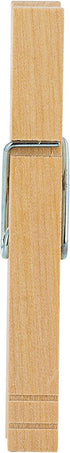 Woolite Extra Large Wooden 100 Pack Clothespins, Natural