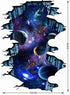 Galaxy Wall Sticker ,Outer Space Removable Floor Decals,Art Magic 3D Milky Way Home Decor Kids Children Bedroom