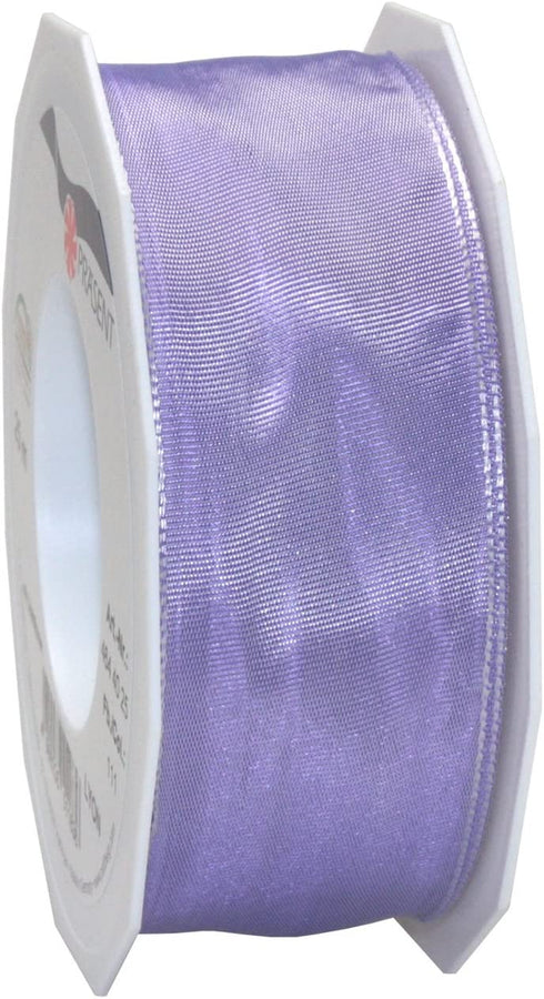Morex Ribbon French Wired Lyon Fabric Ribbon, 1-1/2-Inch by 27-Yard, Lavender (46440/25-111)
