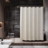Home Queen Waffle Texture Shower Curtain with Magnets, Hotel Quality Honeycomb Bathroom Liner, Rust Resistant Metal Grommets,70" Wx72 L, Beige