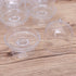 BESTONZON 12pcs Mini Candy Box Plastic Mini Cake Stand Chocolate Cupcake Candy Display Plate with Lid Birthday For Wedding Party Supplies, 3.15x2.16x2.16in (Tranparent)