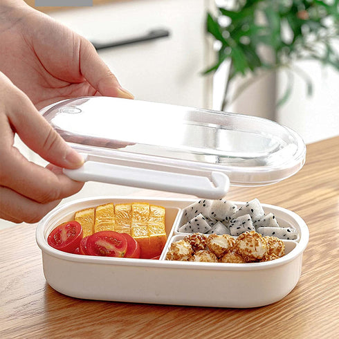 ATEDEANEI Kids Bento Box Lunch Box, Unicorn and Rainbow 3-Compartment Containers for Meal Prepping, BPA-Free