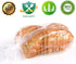 Large Bread Poly Bags,100 Pcs 22x6x10 Inch Bread Loaf Packing Bags with 100 Free Twist Ties,Clear Thick Gusseted Grocery Bakery Bags (Extra Large-22x6x10)