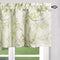 Leeva Green Blossoms Kitchen Valances for Windows, Watercolor Plant Pattern Design Small Curtain and Drapes Valance for Office Cafe Studio, One Panel, 52x18