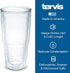 Tervis Made in USA Double Walled Happy Everything Insulated Tumbler Cup Keeps Drinks Cold & Hot, 24oz, Be Happy Unicorn