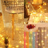 JMEXSUSS 300 LED String Lights Indoor Outdoor, Clear Wire Warm White Christmas Lights with 8 Modes, Plug in Fairy String Lights for Bedroom Garden