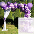 Nalwort Purple Balloon Kit 136PCS 18In 12In 5In Purple Macaron Purple Metallic Purple Balloon Arch Garland For Festival Picnic Family Engagement, Wedding, Birthday Party, Gold Theme Anniversary Celebration Decoration