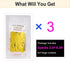 3Packs 3.2ft x 8.2ft Gold Foil Fringe Curtain, Gold Metallic Tinsel Curtain, Metallic Gold Streamers Backdrop for Bachelorette Engagement Wedding Birthday Gold Party Decorations