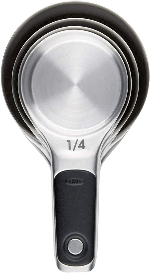 OXO Good Grips 4 Piece Stainless Steel Measuring Cups with Magnetic Snaps