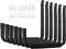 Garage Storage Utility Hooks Heavy Duty, 9''Jumbo Arm Wall Mount Garage Hangers for Ladders,Tools,Bikes, Chair & Garden Hose (6 Pack, Black)