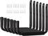 Garage Storage Utility Hooks Heavy Duty, 9''Jumbo Arm Wall Mount Garage Hangers for Ladders,Tools,Bikes, Chair & Garden Hose (6 Pack, Black)