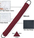 Sunolga 38" Weighted Door Draft Stopper Under Door Noise Air Stopper 2.2LB,Sound Proof Draft Guard for Doors and Windows,Machine Washable - Wine Red