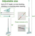 Floor Scrub Brush Shower Scrubber Cleaning Bath Tub and Tile Scrubber Brush Long Handle Detachable Stiff Bristles for Cleaning Shower Bathroom Kitchen Balcony Wall 37.4? Length