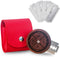 EINKORN & RYE Artisanal Round UFO Lame - Premium Crafted Leather Case and 5 Blades Included - Ambidextrous Bakers Tool for Scoring Dough