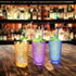 EggFoil Unbreakable Drinking Glasses, 5 Oz Plastic Tumblers Cups set of 6 in 3 Assorted Colors