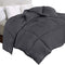 Utopia Bedding Comforter Duvet Insert - Quilted Comforter with Corner Tabs - Box Stitched Down Alternative Comforter (Twin, Grey)