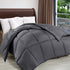 Utopia Bedding Comforter Duvet Insert - Quilted Comforter with Corner Tabs - Box Stitched Down Alternative Comforter (Twin, Grey)