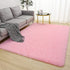 Lnoice Shaggy Rugs Fluffy Rug for Bedroom, Plush Rug Polyester Shag Area Rug, Shaggy Carpet Play Mat for Dorm Room Rug College Nursery Rugs Living Room Girls Kids Room Decor (3X5 Feet, Pink)
