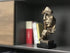 Abstract Sculpture Statue Sandstone Resin Keep Silent for Home Desktop Bookshelf Office Decoration 13.6 inches Tall (Gold)