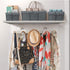 Sorbus Organizer Wire Basket Bin Storage Set, Removable Fabric Liner, Rustic Farmhouse Open Home Bins & Decorative Baskets for Shelves in Laundry Room, Bathroom, Kitchen, (Gray, Set of 5)