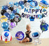 Outer Space Party Balloons, 60PCS Birthday Party Decorations Universe Space Theme Supplies Astronaut Balloon, Happy Birthday Banner Space Party Supplies for NASA Decorations for Birthday Party