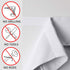 HOMEIDEAS 2 Panels Greyish White Blackout Door Curtains White Privacy French Door Curtains, 26 X 68 Inch Room Darkening Curtains, Thermal Insulated Tie Up Shades Window Curtains for Bedroom